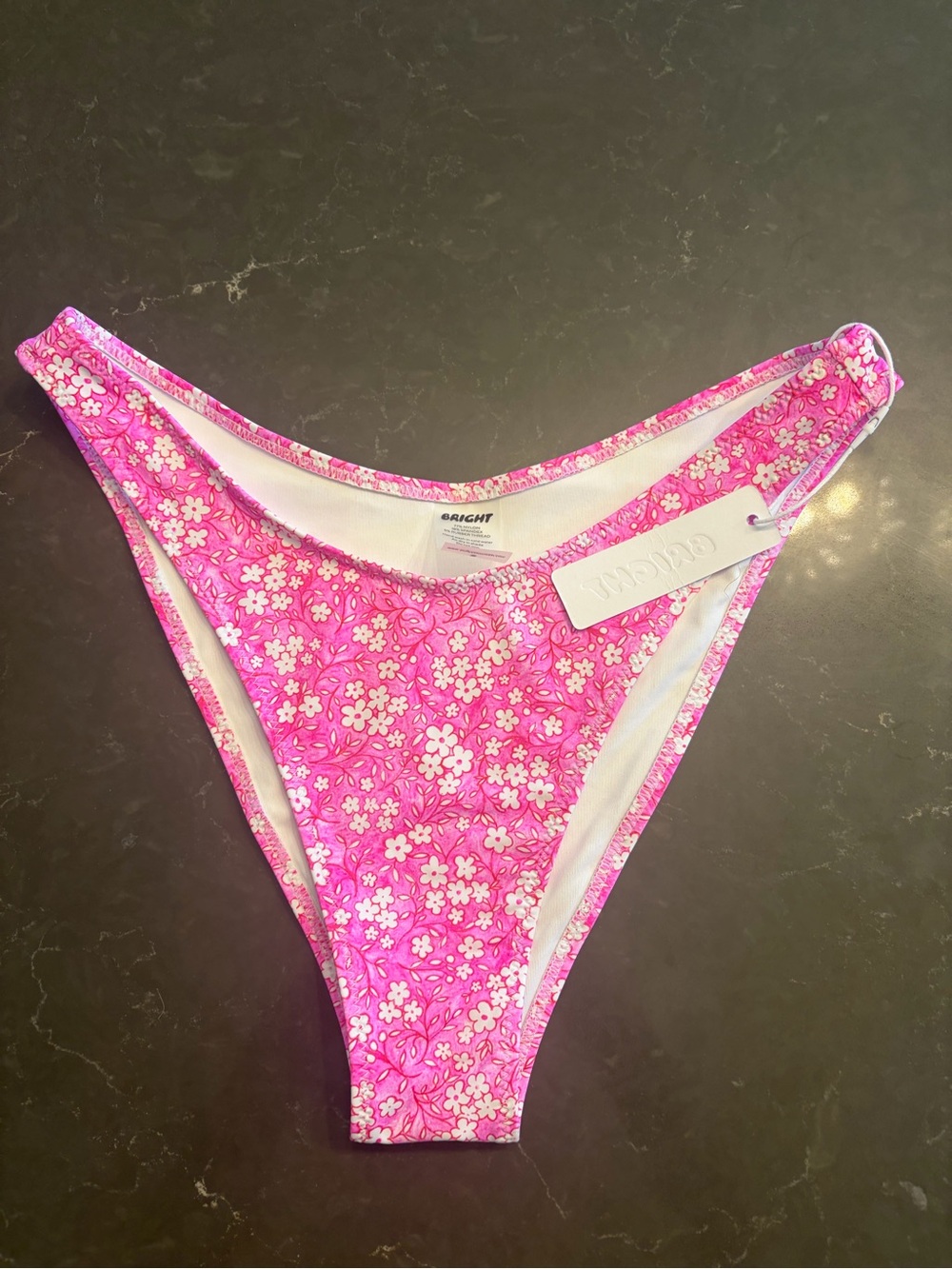 Bright Swimwear Pink Floral Bikini Bottoms